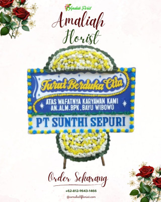 Papan Bunga Duka di Minahasa Selatan